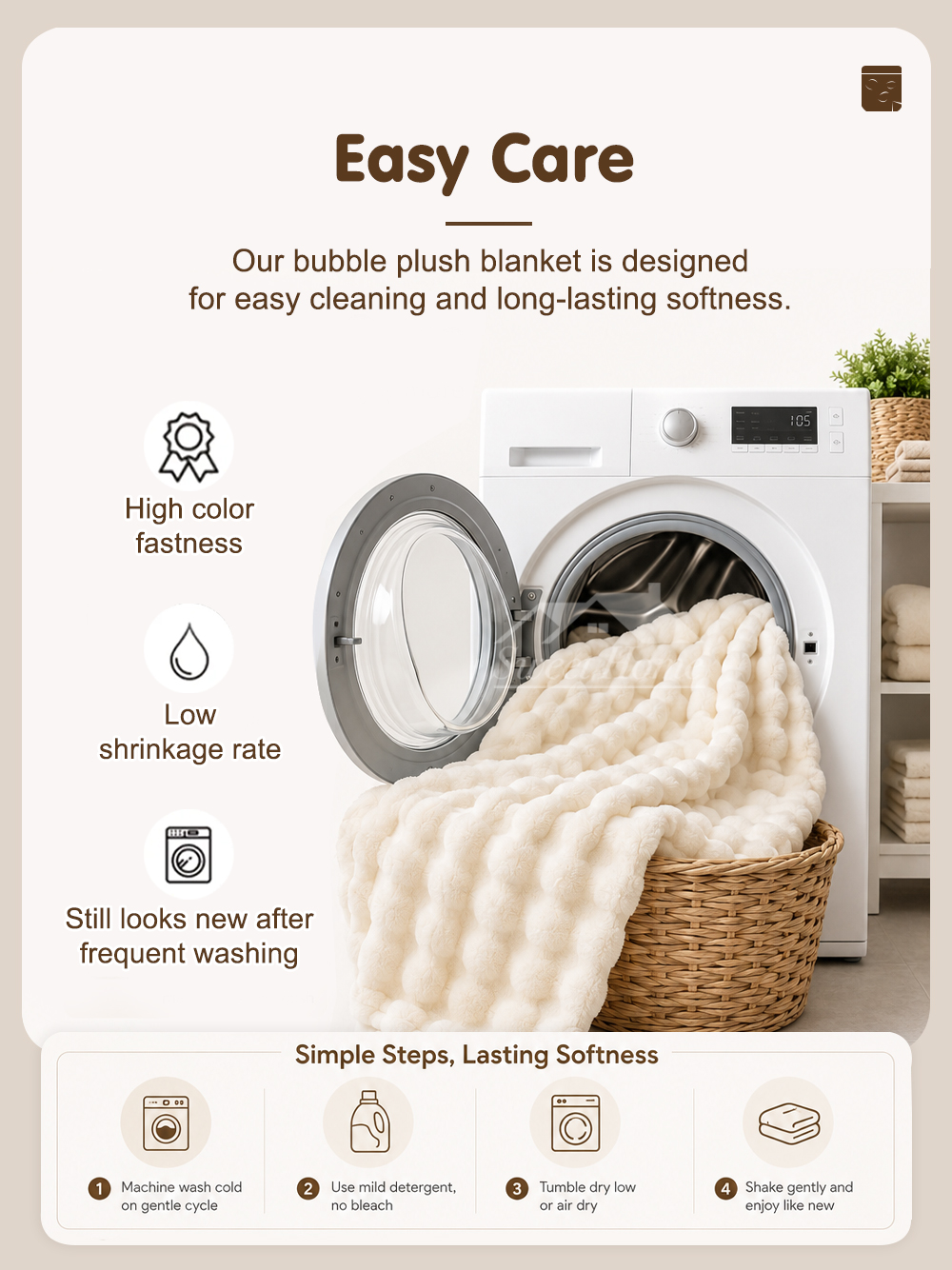 Bubble Plush Blanket Lightweight-6